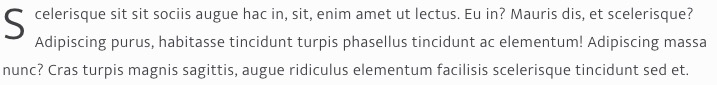 Shortcode dropcap
