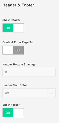 Header Footer