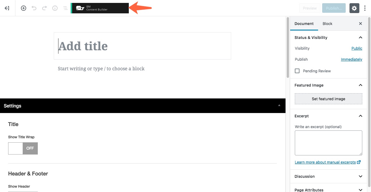 Activate BM Content Builder
