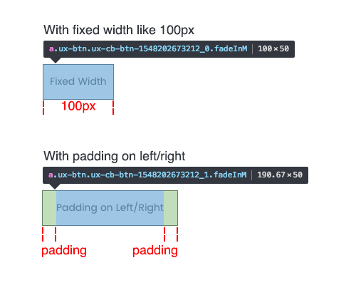 Button Width