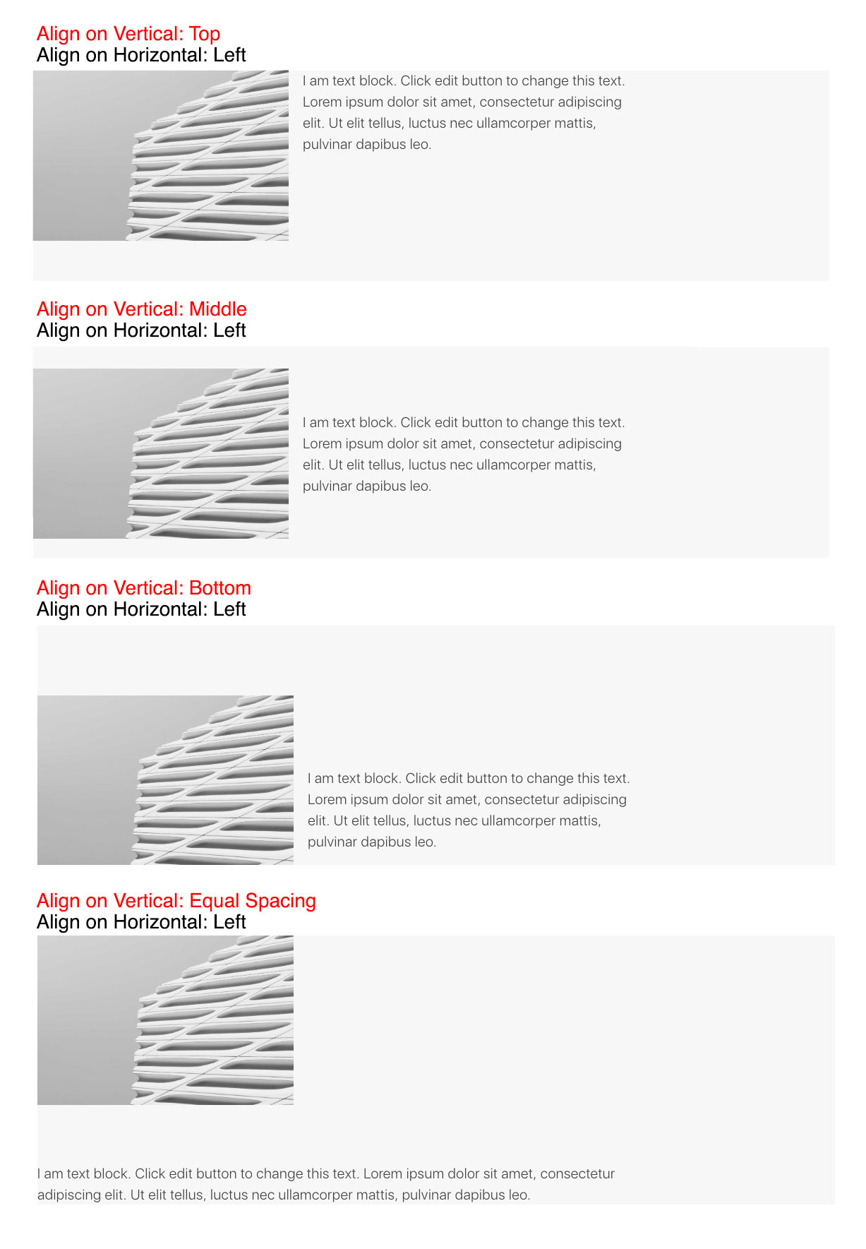Group Module Align