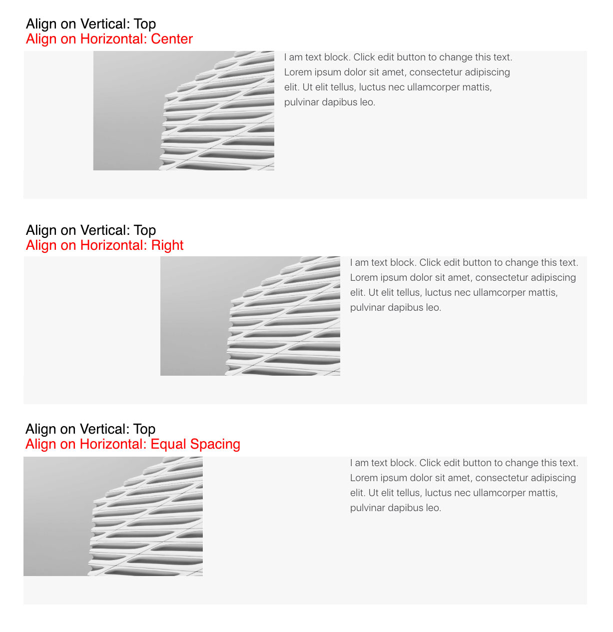 Group Module Align