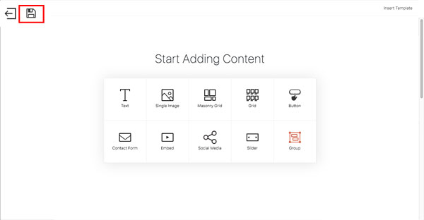 Save button