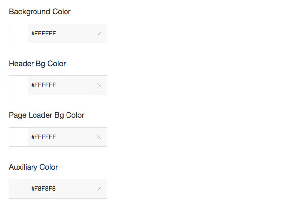 Color Global options