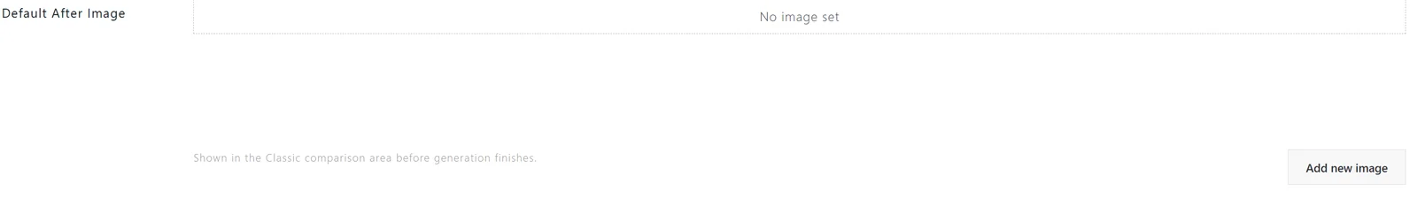 AI Image module default after image option