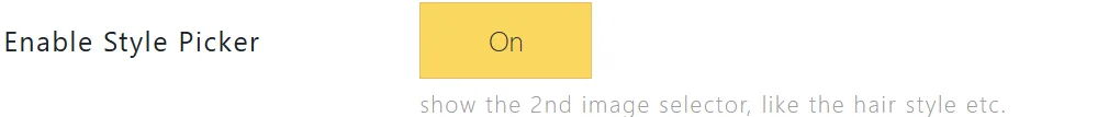 AI Image module enable style picker option