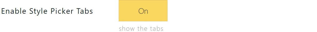AI Image module enable style picker tabs option
