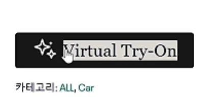 SeaTryon Virtual Try-On button text before translation